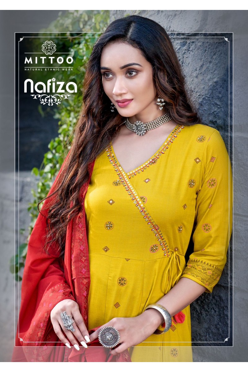 Mittoo Nafiza Straight Cut Rayon Latest Designer Kurtis Collection