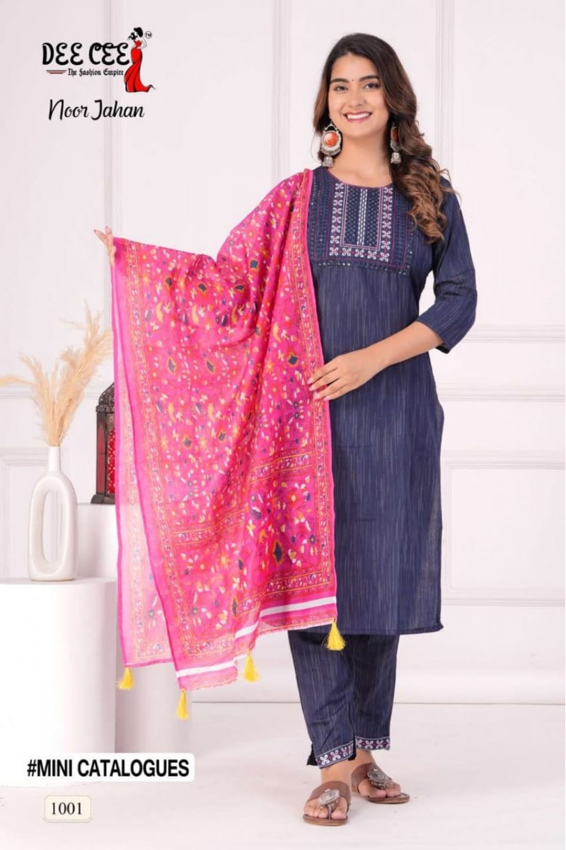 Dee Cee Noor Jahan Straight Style 3 Piece Pair Ladies Collection