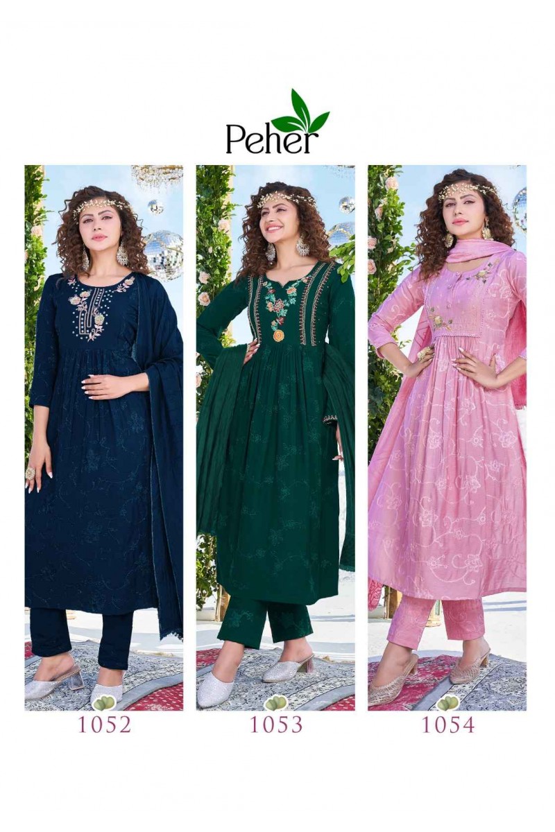 Peher Noor Vol-3 Branded Handwork Designer Kurti Catalog Set