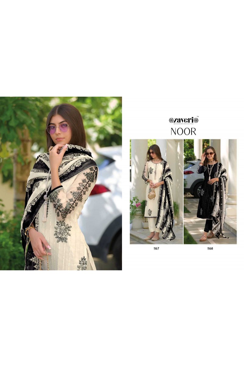 Zaveri Noor Indian Women Wear Embroidery Kurti Catalogue Set
