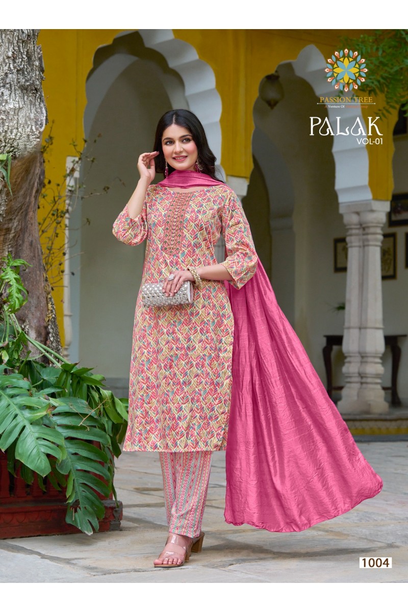 Passion Tree Palak Vol-1 Straight Cut Capsule Printed Latest Kurtis Designs