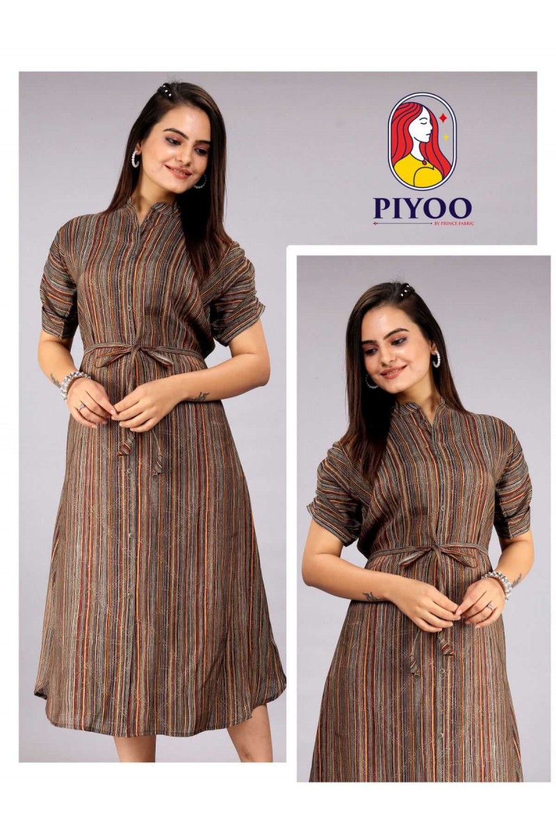 Piyoo-001 Designer Latest Fancy Short Kurti Wholesaler Surat Gujarat
