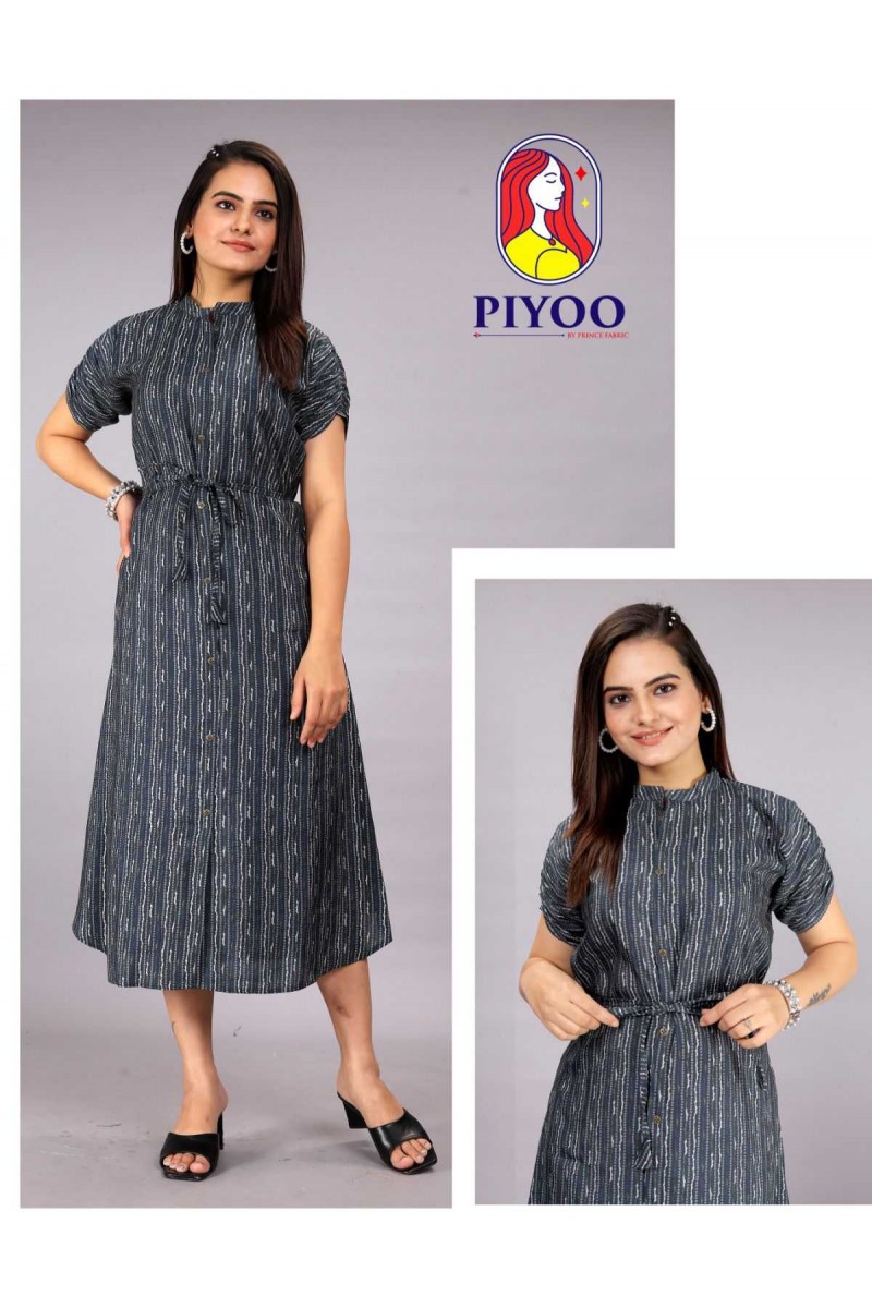 Piyoo-003 Designer Latest Fancy Short Kurti Wholesaler Surat Gujarat