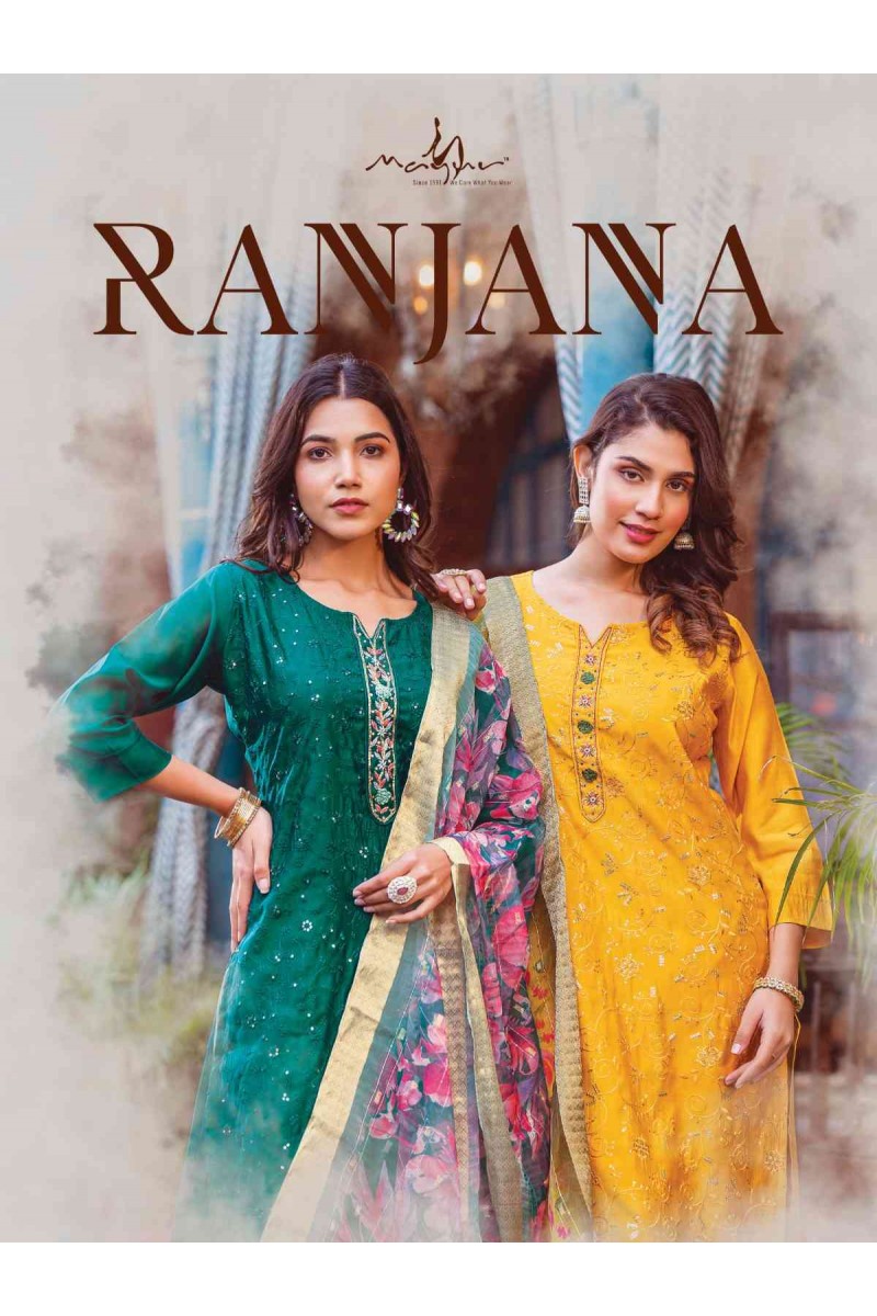 Mayur Ranjana Heavy Silk Women's Wear Latest Kurti Designs