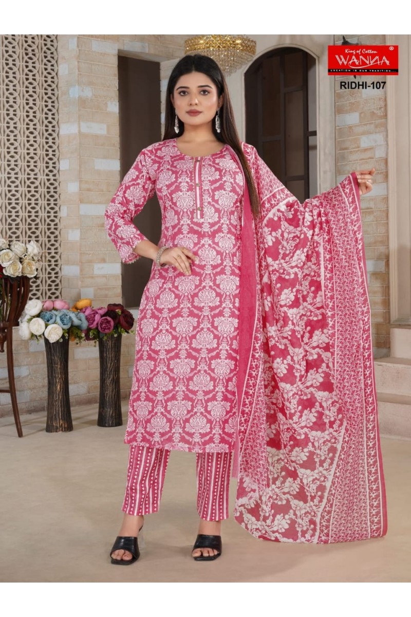 Wanna Ridhi-107 Designer Wholesale Ladies Wear Cotton Combo Set Kurtis