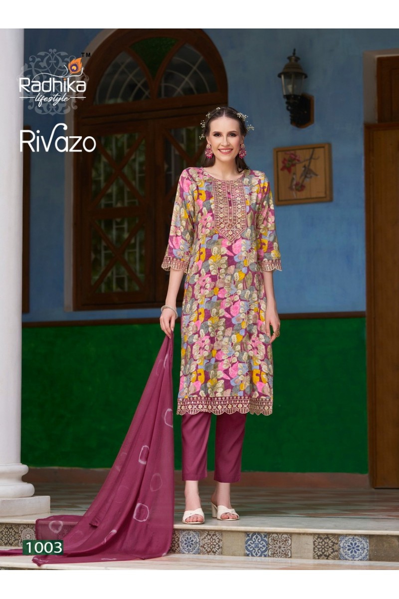 Radhika Lifestyle Rivazo Vol-1 Wholesale Rayon Printed Latest Kurti Designs