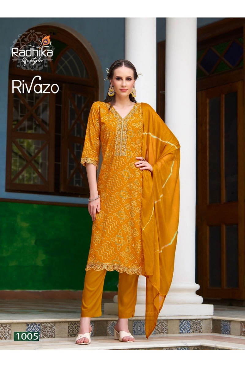 Radhika Lifestyle Rivazo Vol-1 Wholesale Rayon Printed Latest Kurti Designs