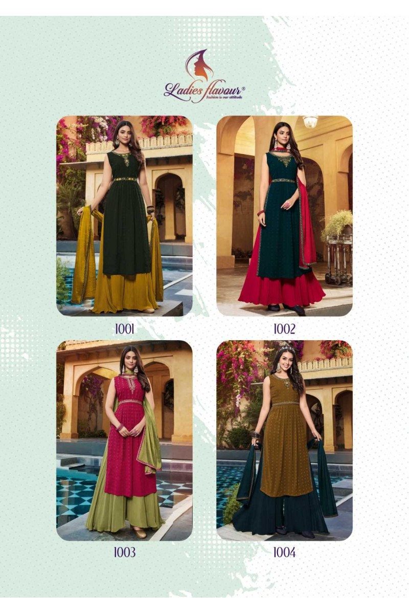Ladies Flavour Sagun Party Wear Kurti With Bottom Dupatta Set Collection