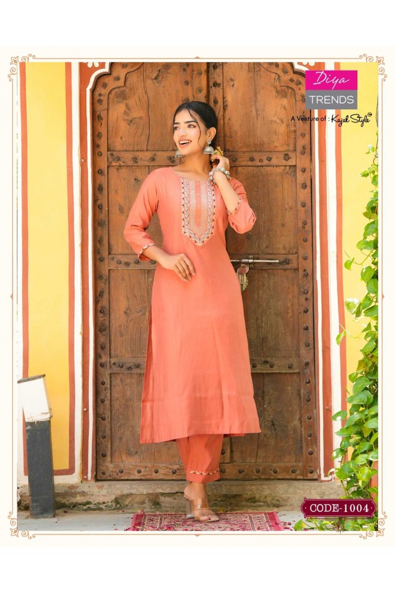 Diya Trends Satrangi Vol-1 Latest Fancy Designer Kurti Catalogue Set