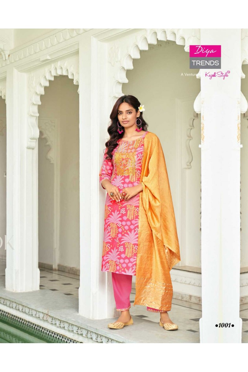 Sawariya Vol-1 By Diya Trends Fancy Wear Kurti Pant With Dupatta Collection