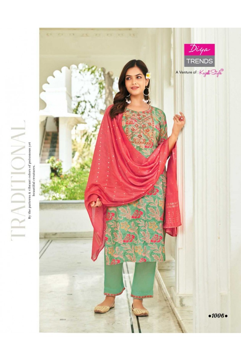 Sawariya Vol-1 By Diya Trends Fancy Wear Kurti Pant With Dupatta Collection