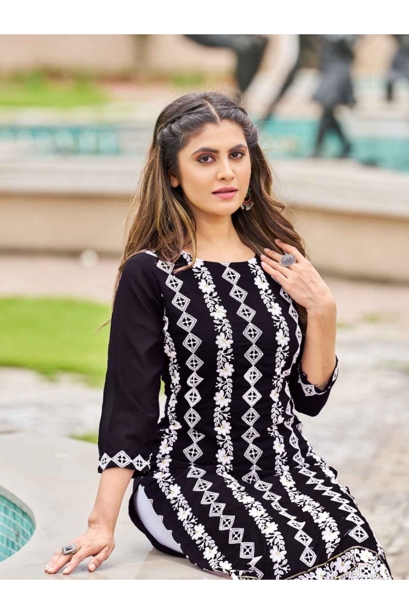 Shabnam-004 Straight Women Wear Fancy Size Set Kurti Catalogue