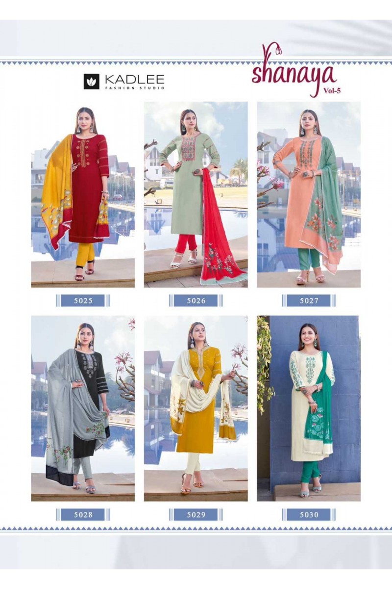 Kadlee Shanaya Vol-5 Trendy Designer Kurtis Catalogue Online Supplier Surat