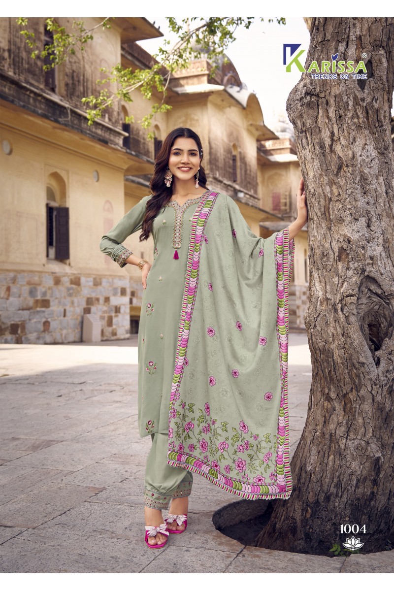 Karissa Shanaya Stylish Kurti Bottom Dupatta Pair Festive Wear Designs