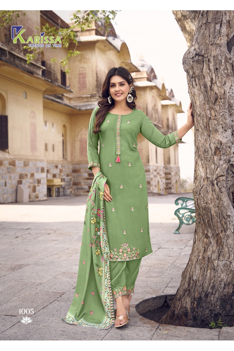 Karissa Shanaya Stylish Kurti Bottom Dupatta Pair Festive Wear Designs