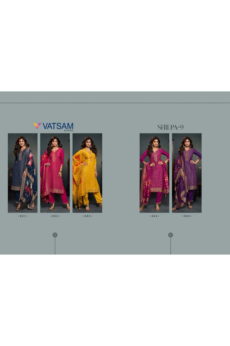 Vatsam Shilpa Vol-9 Casual Wear Straight Kurti Catalog Set Garment