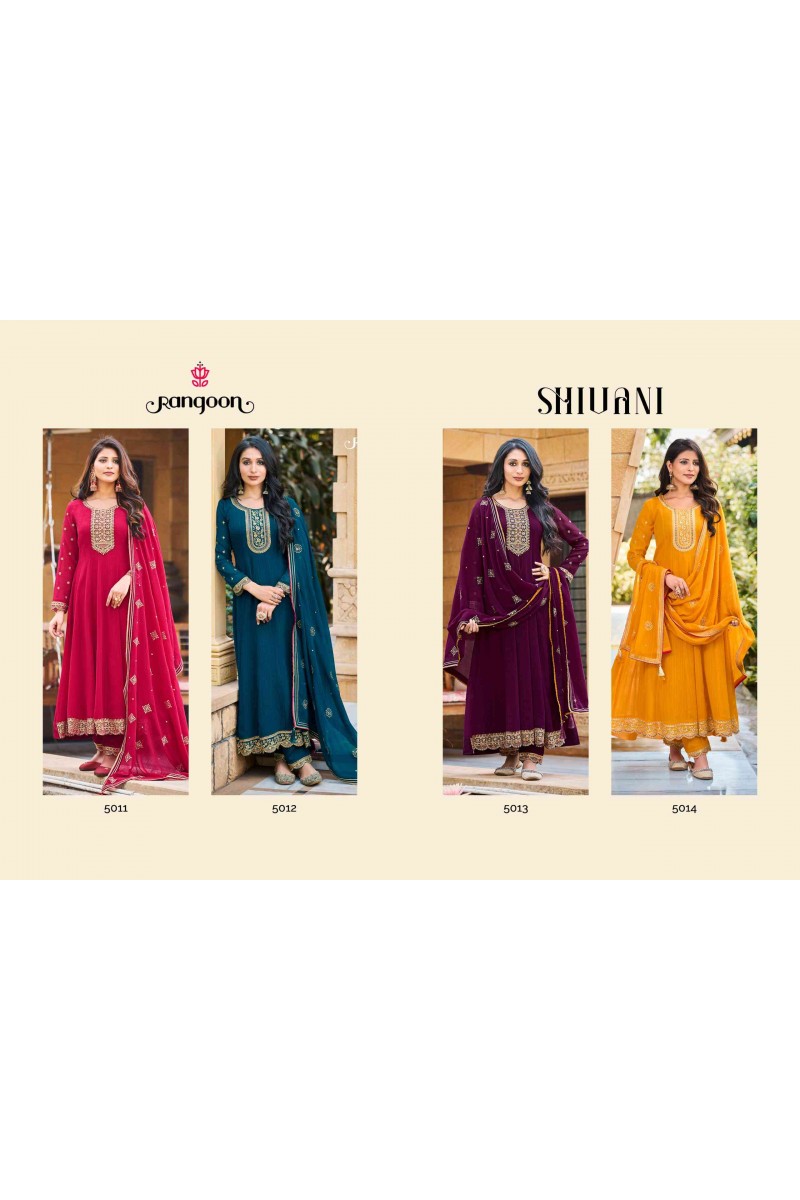 Rangoon Shivani Designer Ladies Wear Straight Kurtis Readymade Collection