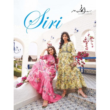  Mayur Siri Fancy Designer Long Anarkali Kurti Collection Catalogue