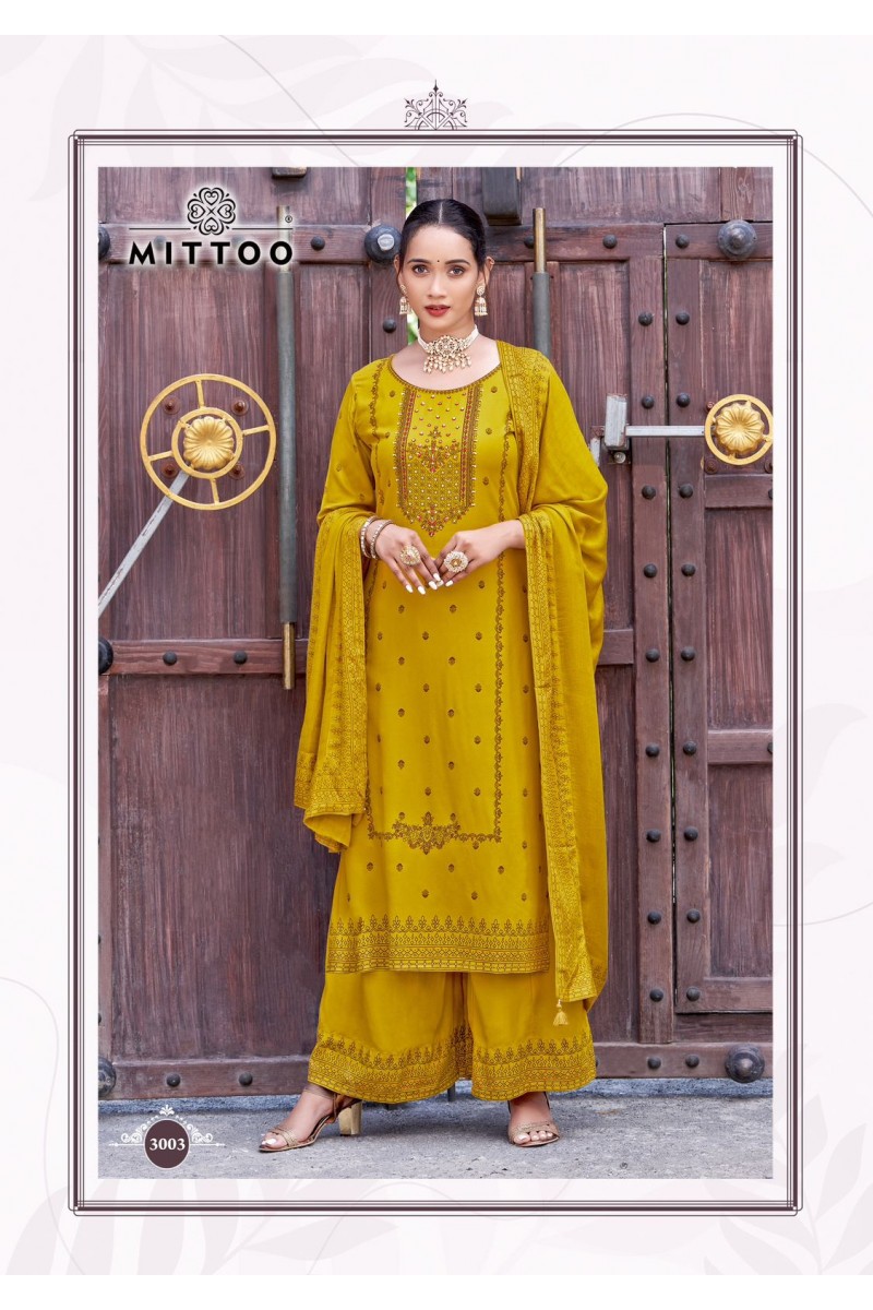 Mittoo Sparsh Designer Rayon Printed Kurti Bottom With Dupatta Collection