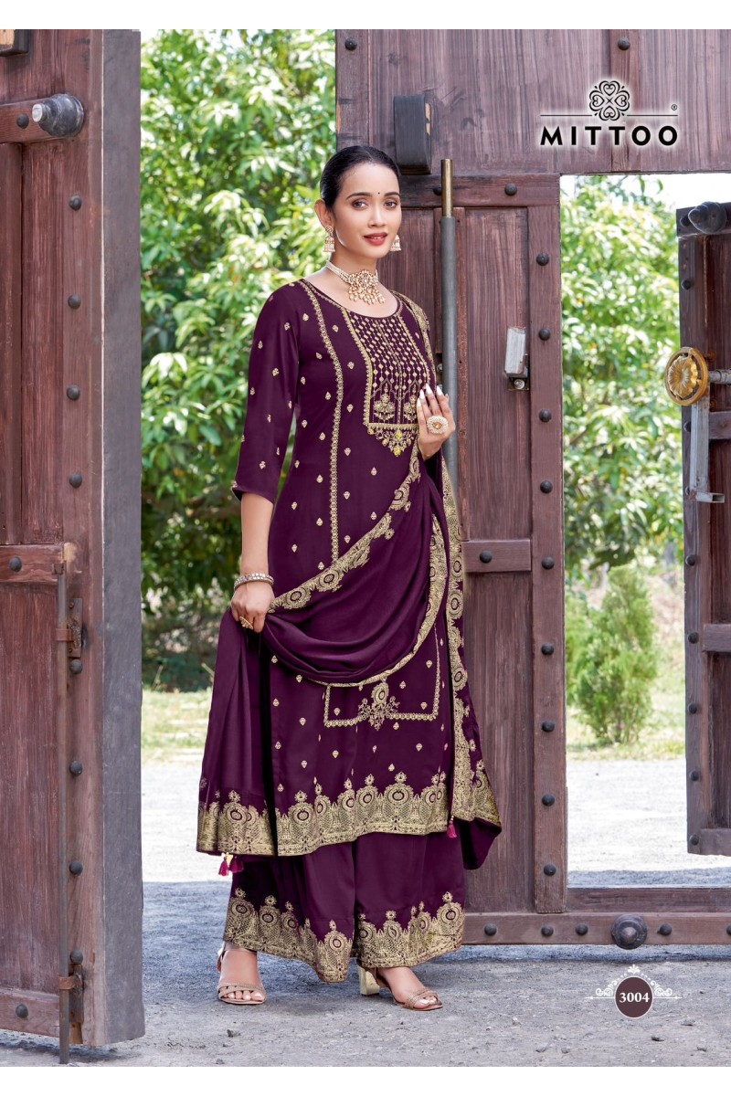 Mittoo Sparsh Designer Rayon Printed Kurti Bottom With Dupatta Collection