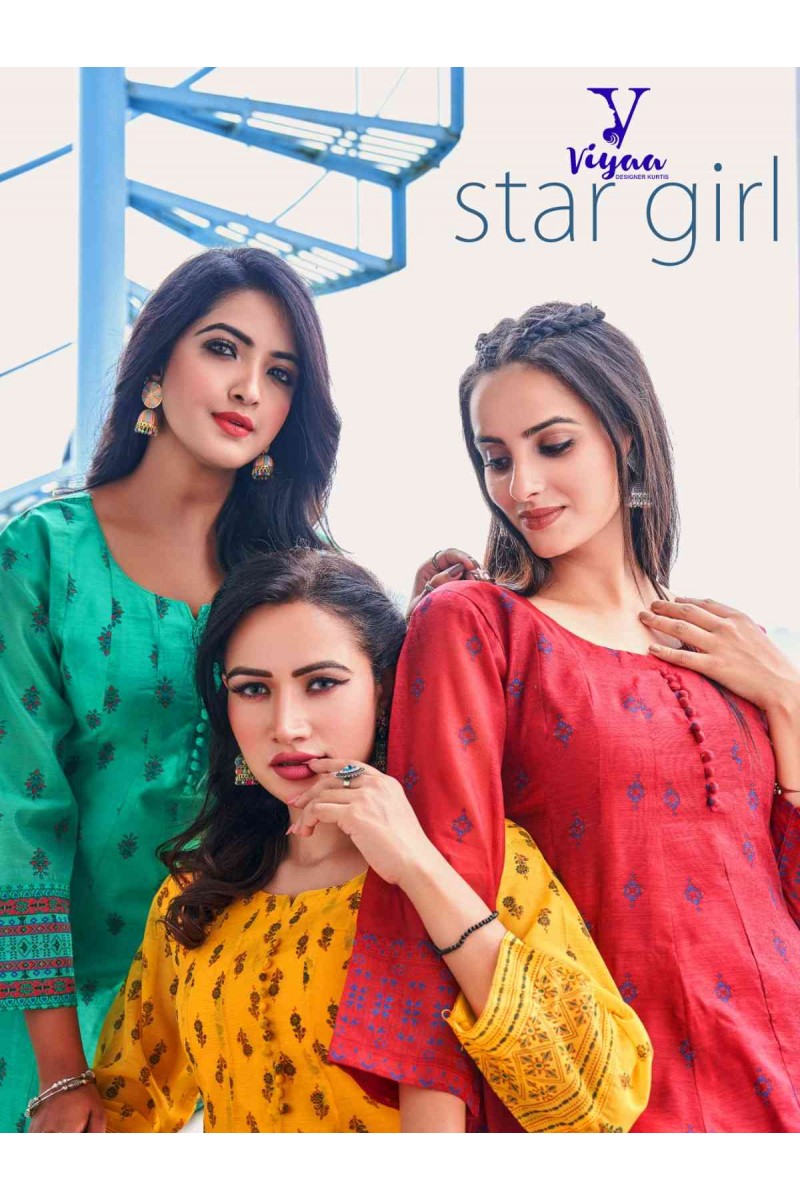 Viyaa Designer Star Girl Modal Silk Classy Look Anarkali Style Fancy Kurti