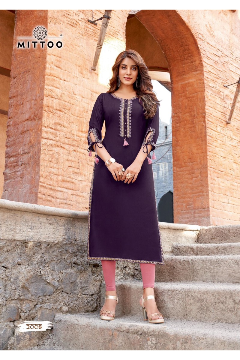 Mittoo Styli Vol-2 Ladies Wear Embroidery With Hand Work Kurti Apparels