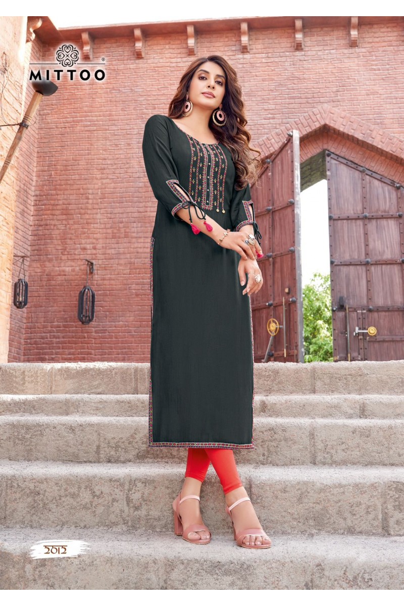 Mittoo Styli Vol-2 Ladies Wear Embroidery With Hand Work Kurti Apparels