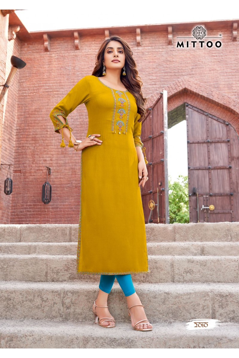 Mittoo Styli Vol-2 Ladies Wear Embroidery With Hand Work Kurti Apparels