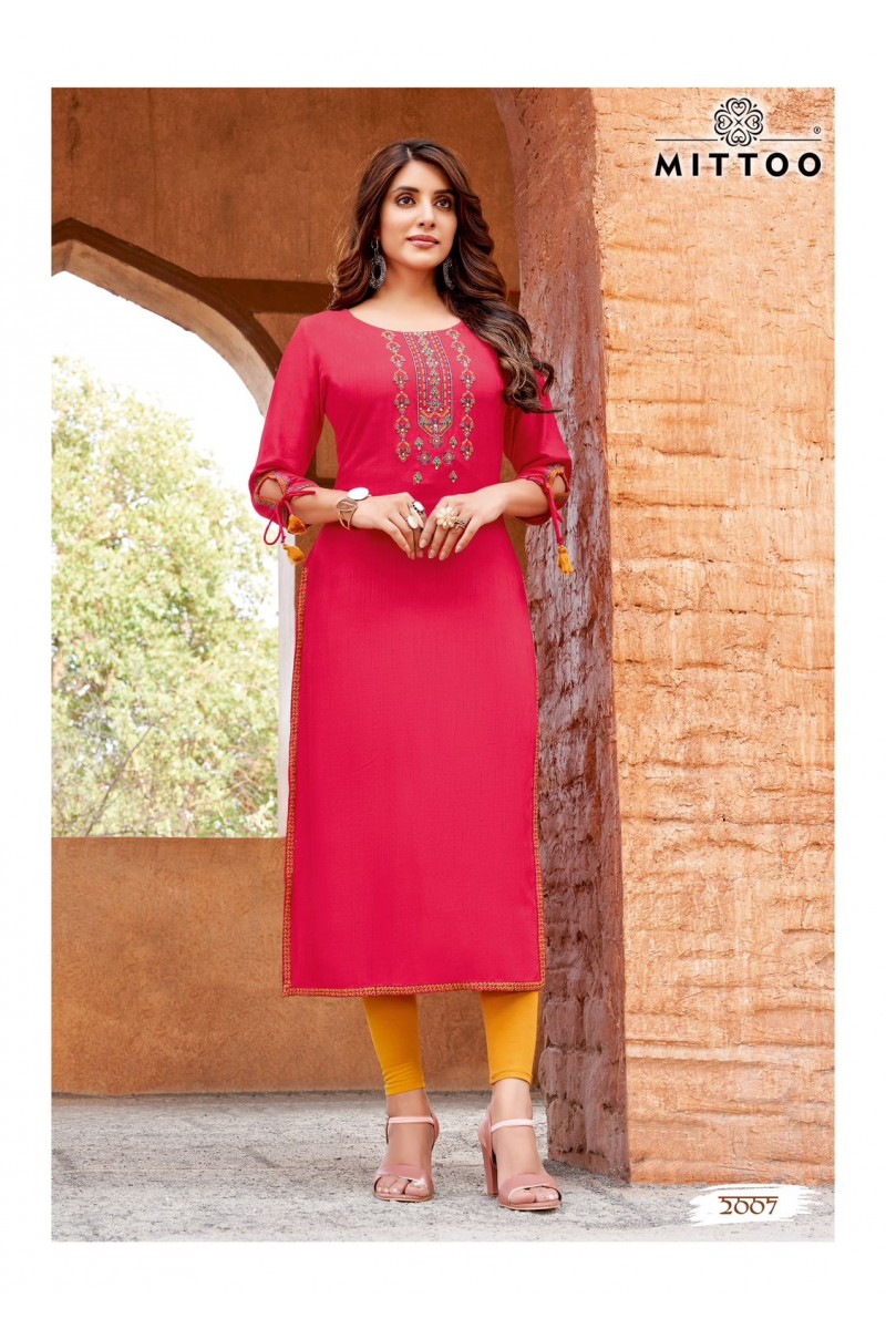 Mittoo Styli Vol-2 Ladies Wear Embroidery With Hand Work Kurti Apparels