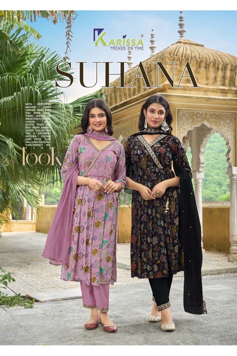 Karissa Suhana Designer Viscose Straight Cut Casual Wear Kurtis Designs