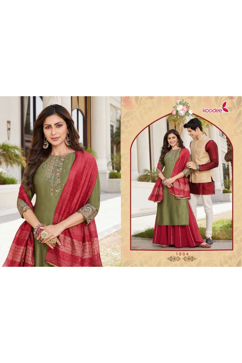 Koodee Swasti Wholesale Designer Embroidery Work Latest Kurti Designs