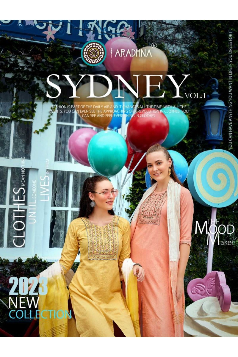 Aradhna Sydney Vol-1 Latest Fancy Designer Kurti With Dupatta Wholesaler