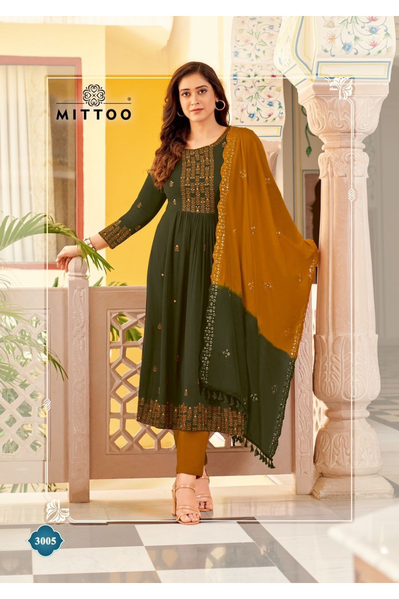 Mittoo Vivanta Festive Wear Readymade Collection Kurtis Wholesaler