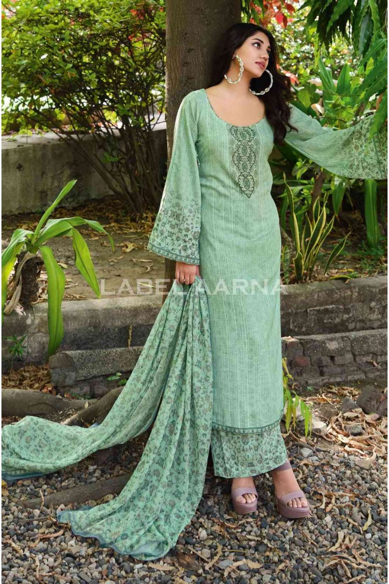 Zaara Designer Women's Wear Cotton Printed Dress Material