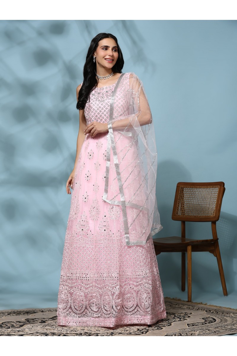 Amoha Trendz D.No-G369-B Wedding Wear Anarkali Style Women's Gowns
