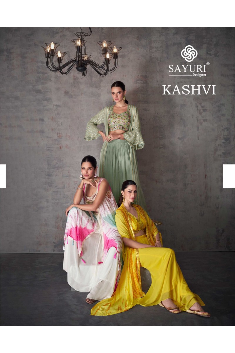 Sayuri Designer Kashvi Designer Party Wear Indo Western Wholesaler