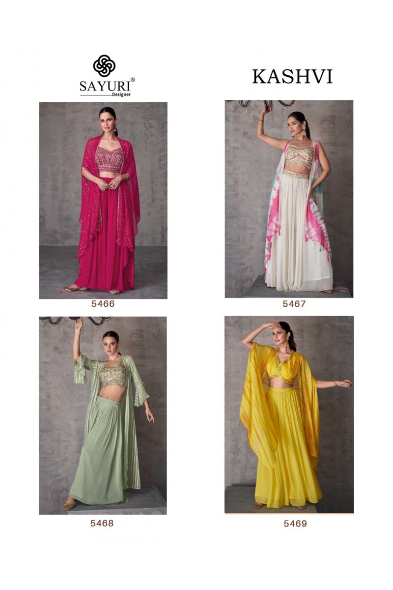 Sayuri Designer Kashvi Designer Party Wear Indo Western Wholesaler