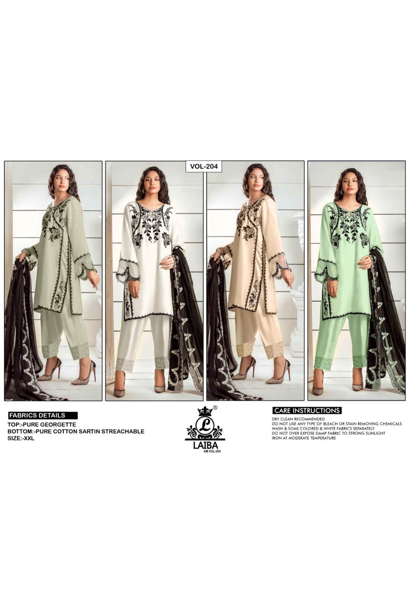 Laiba The Designer Studio Am Vol-204 Fancy Readymade Salwar Suits