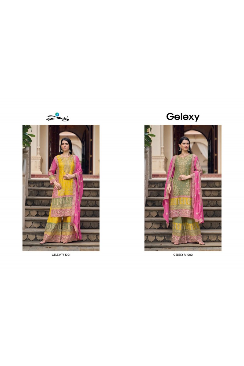 Your Choice Gelexy Designer Fancy Latest Salwar Kameez Wholesaler Surat