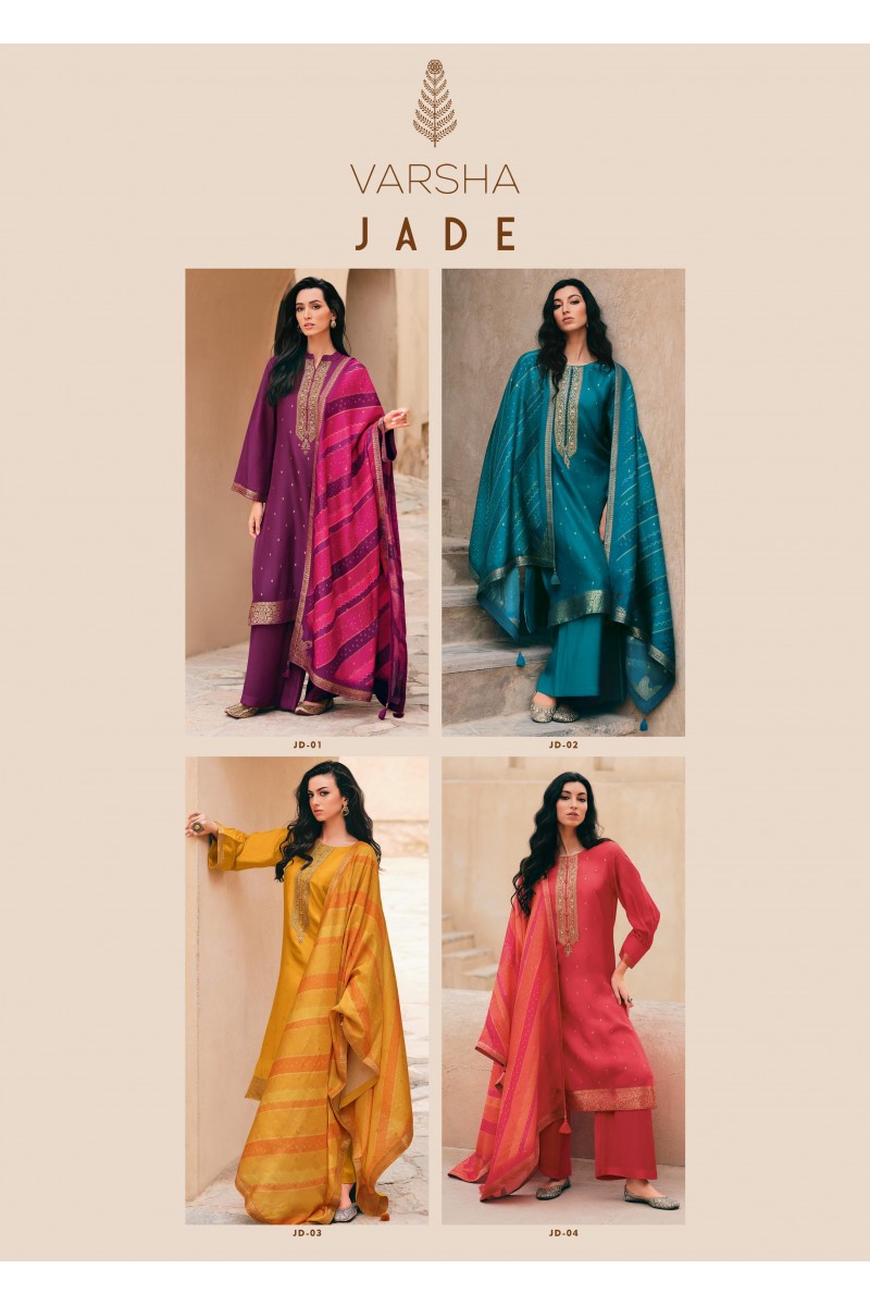 Varsha Jade Heavy Designer Indian Traditional Wear Salwar Suits