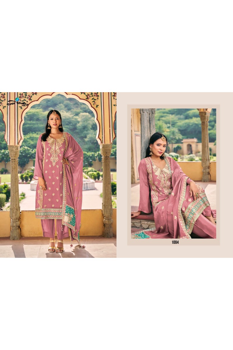 Your Choice Kavya Designer Wedding Wear Readymade Straight Suit