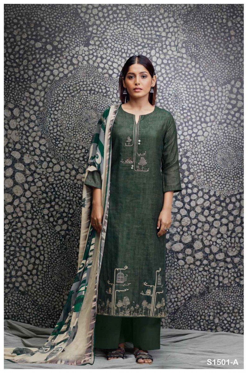 Ganga Naitra Designer Women's Wear Cotton Salwar Suits Wholesaler