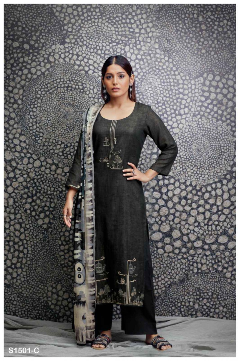 Ganga Naitra Designer Women's Wear Cotton Salwar Suits Wholesaler