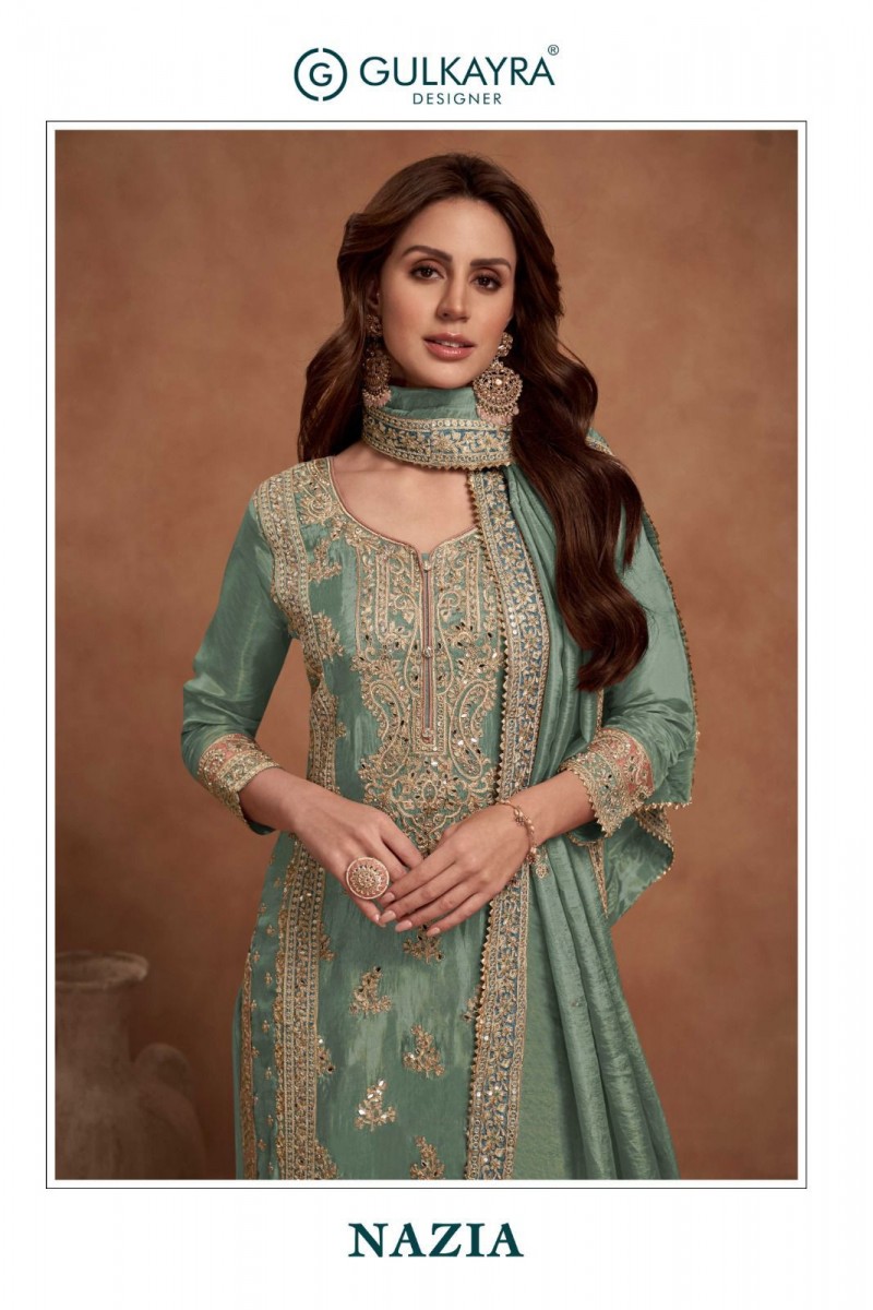 Gulkarya Designer Nazia Wholesale Readymade Palazzo Style Salwar Kameez