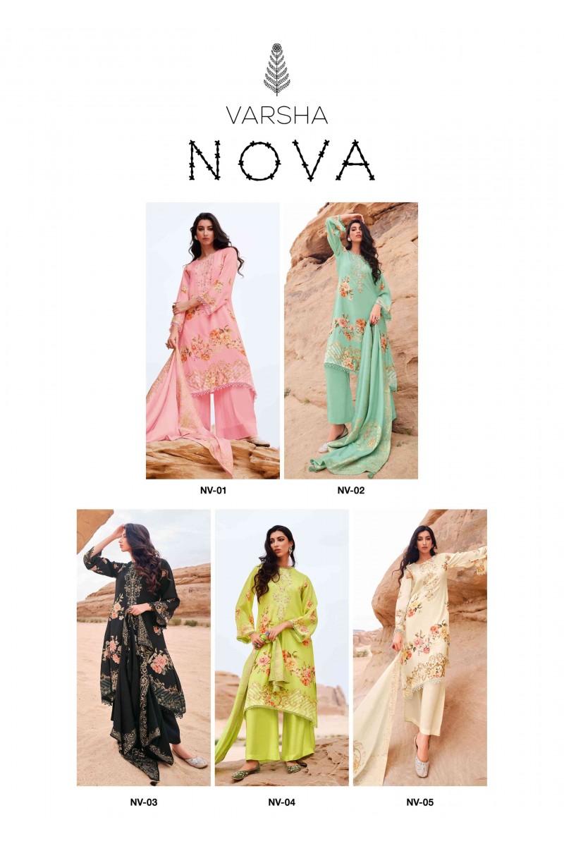 Varsha Nova Party Wear Summer Wear Special Designer Salwar Kameez