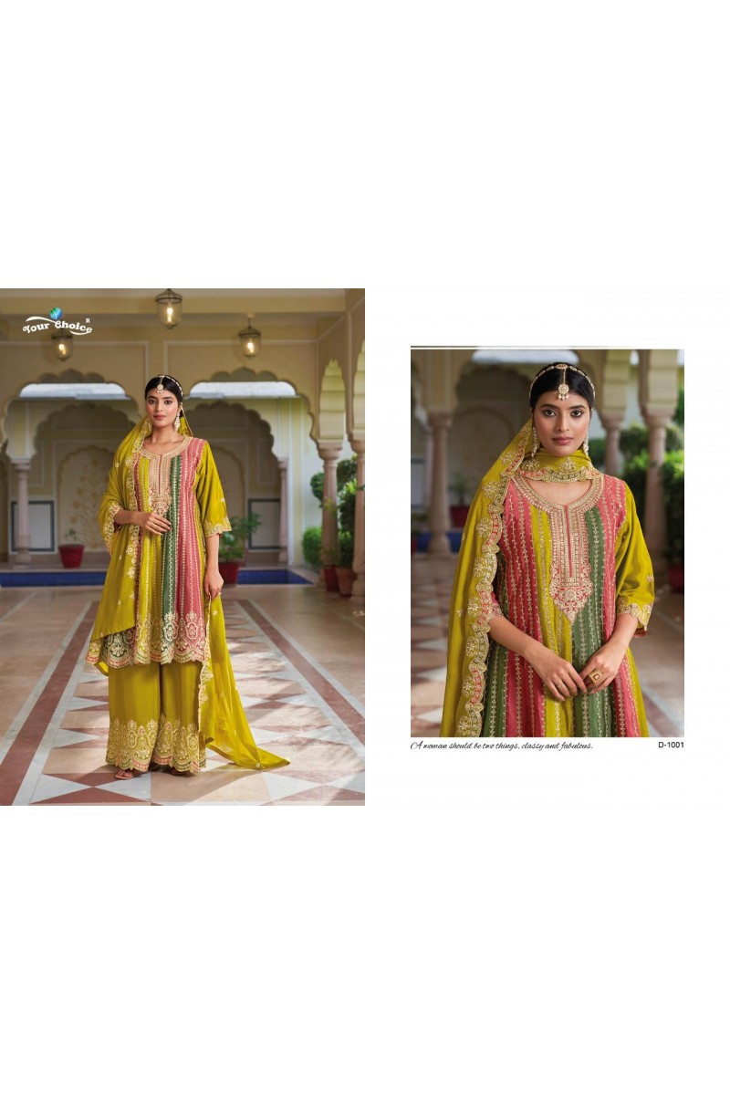 Your Choice Orra Exclusive Wear Heavy Embroidery Wholesale Salwar Suits