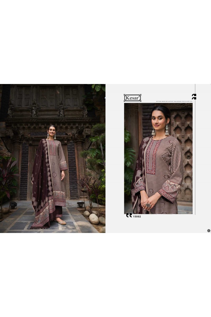 Kesar Present Palki Designer Pashmina Women's Salwar Suits Set