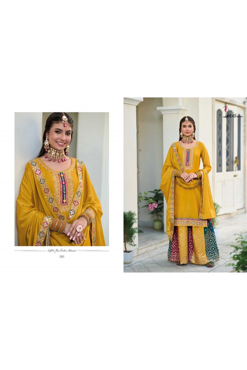 Eba Lifestyle Safroon Vol-2 Designer Salwar Suit Catalogue Set