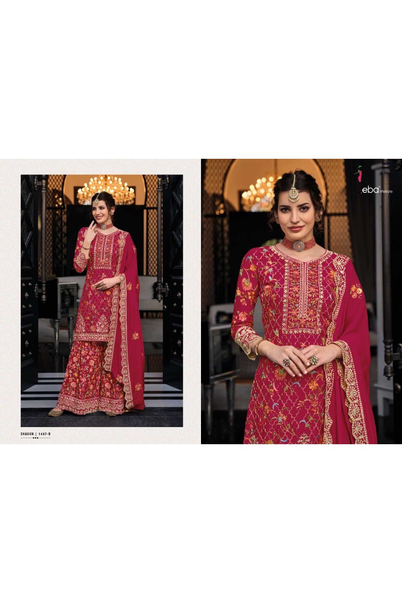 Eba Lifestyle Shagun Color Edition Vol-6 Party Wear Salwar Suits Collection Surat