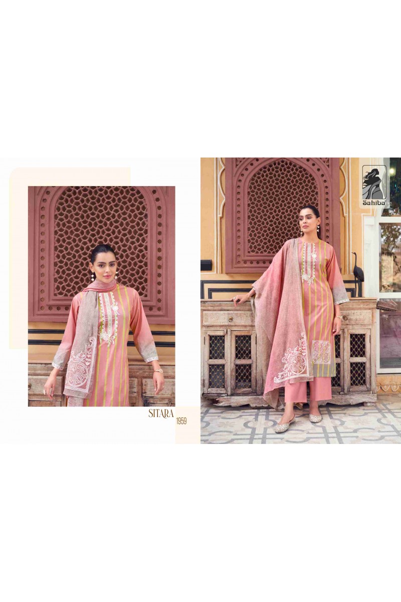 Sahiba Sitara Straight Cut Cotton Digital Print Salwar Suits Wholesaler